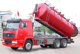 أحمر ديزل ماء صرف مص شاحنة 6 متر مكعب مع 5m مص عمق, أوروبيّ ii